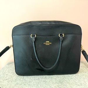 Black Saffiano COACH Laptop Bag